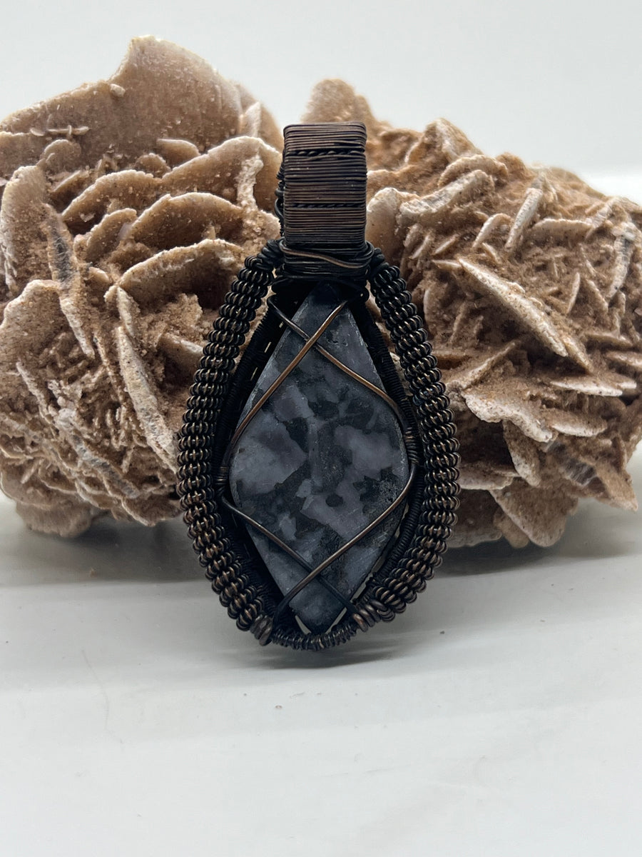 Mystic Merlinite Handmade Copper Weave Necklace outlet