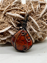 Load image into Gallery viewer, Sonoran Sunrise Chrysocolla Simple Oxidized Copper Pendant
