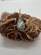 Load image into Gallery viewer, Jeep Fordite Sterling Silver Wire Wrap Pendant
