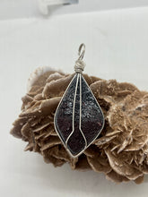 Load image into Gallery viewer, Hand Carved Jeep Fordite Sterling Silver Wire Wrap Pendant

