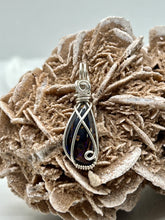 Load image into Gallery viewer, Boulder Opal Sterling Silver Simple Wire Wrap Pendant
