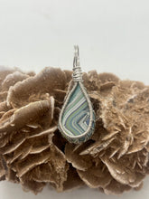 Load image into Gallery viewer, Jeep Fordite Sterling Silver Wire Wrap Pendant
