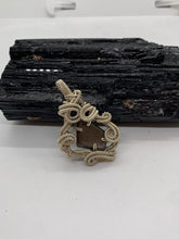 Load image into Gallery viewer, Sapphire Sterling Silver Wire Wrap Pendant
