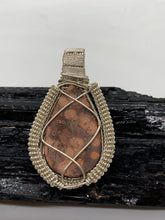 Load image into Gallery viewer, Poppy Jasper Sterling Silver Wire Wrap Pendant

